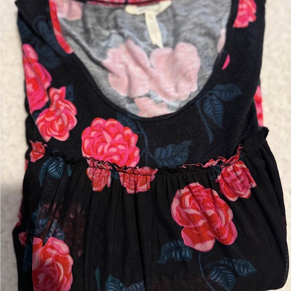Matilda Jane Black Floral Rose Print Long Sleeve Tunic Top Women's XXL - Picture 13 of 16